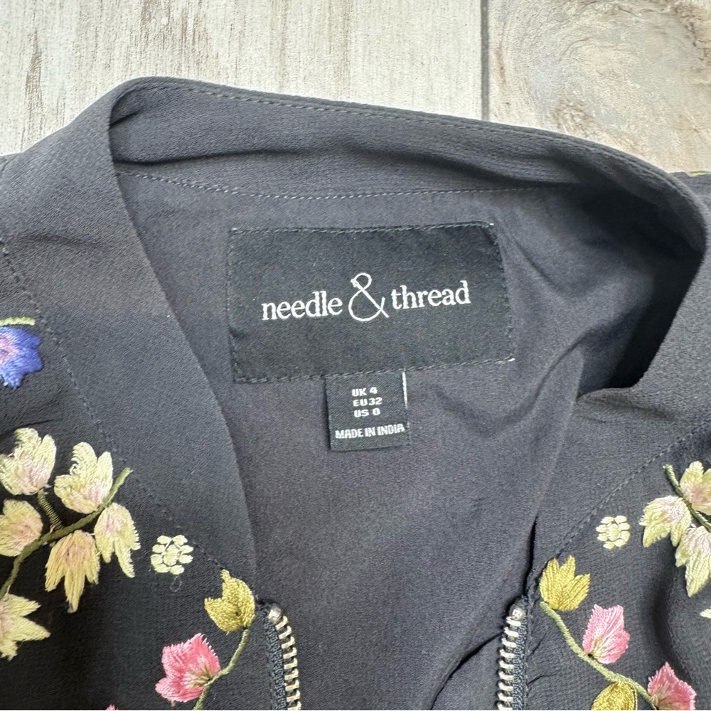 Needle & Thread Floral jacket size 0 - Picture 5 of 9
